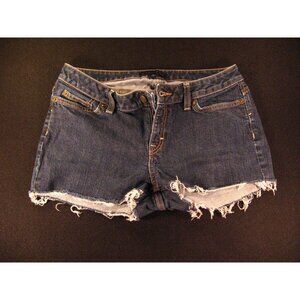 Banana Republic Womens CUTOFF JEAN SHORTS Low Rise W 31 CLASSIC Dark Blue